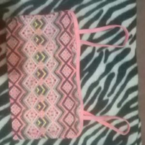 Cropped shirt and skirt